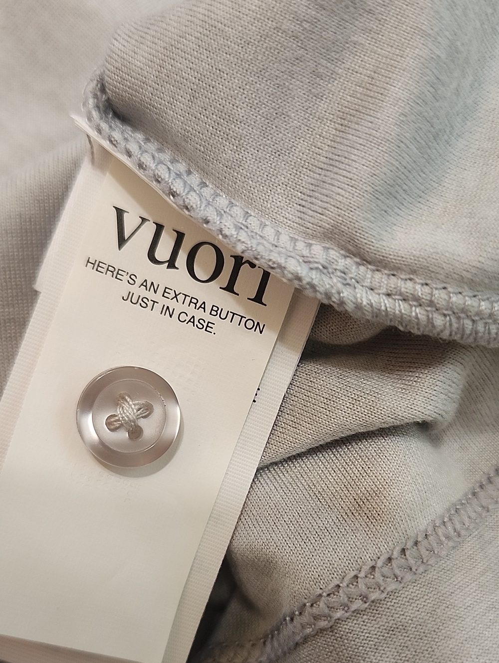 Vuori Light Gray Men’s Polo Shirt  XL - Picture 7 of 10